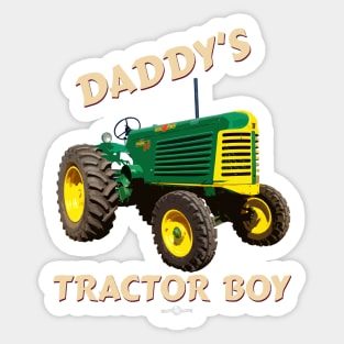 Daddy's tractor boy Sticker